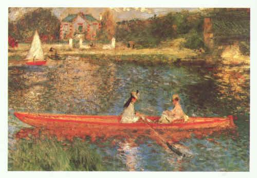 Pierre Renoir Boating on the Seine Norge oil painting art